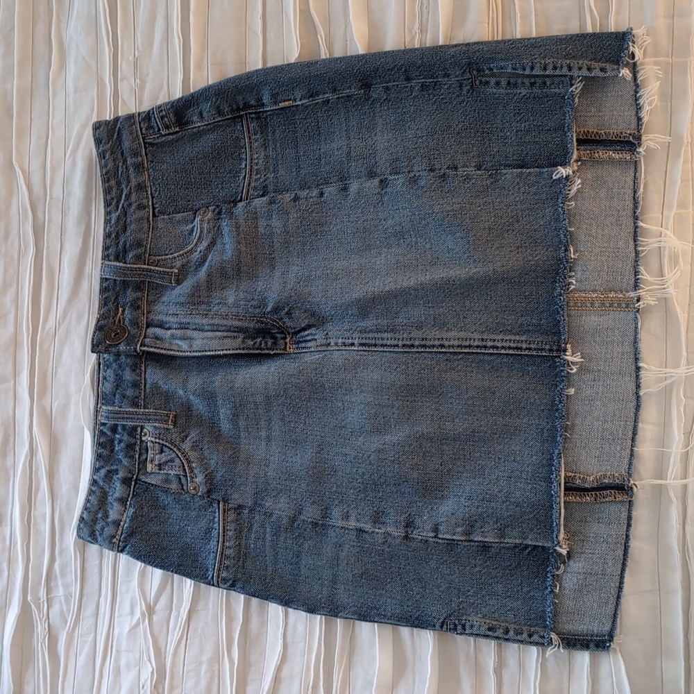 Super soft high-low Paige denim skirt